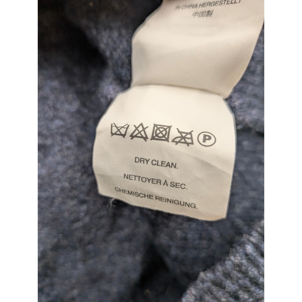 J.Crew 100% Lambs Wool Navy Crewneck Sweater Preppy Coastal Quiet Luxury Small - Picture 4 of 7